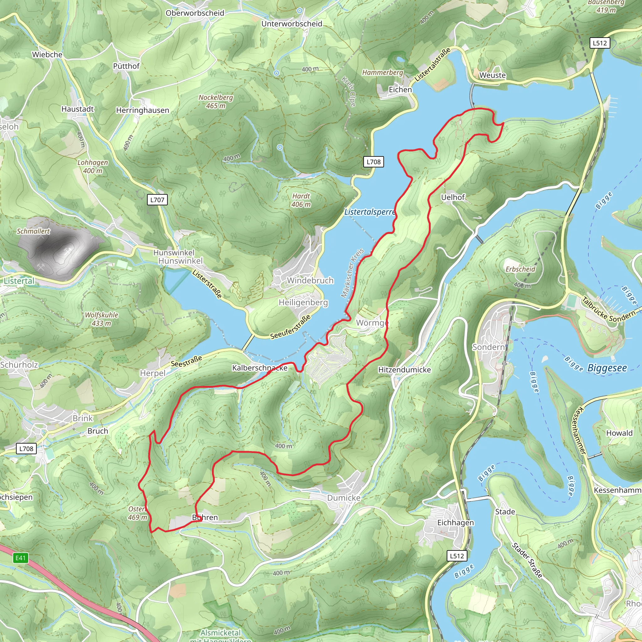 Rauensiepen via Drolshagen Rundweg mobile static map