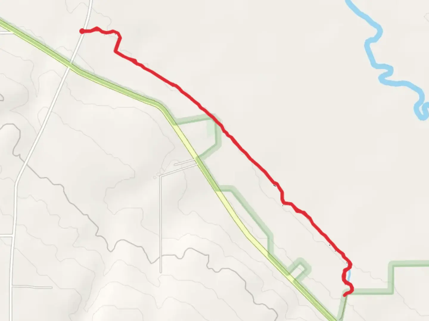 An image depicting the trail Old Rail Road from Jervis Corners and its surrounding area.