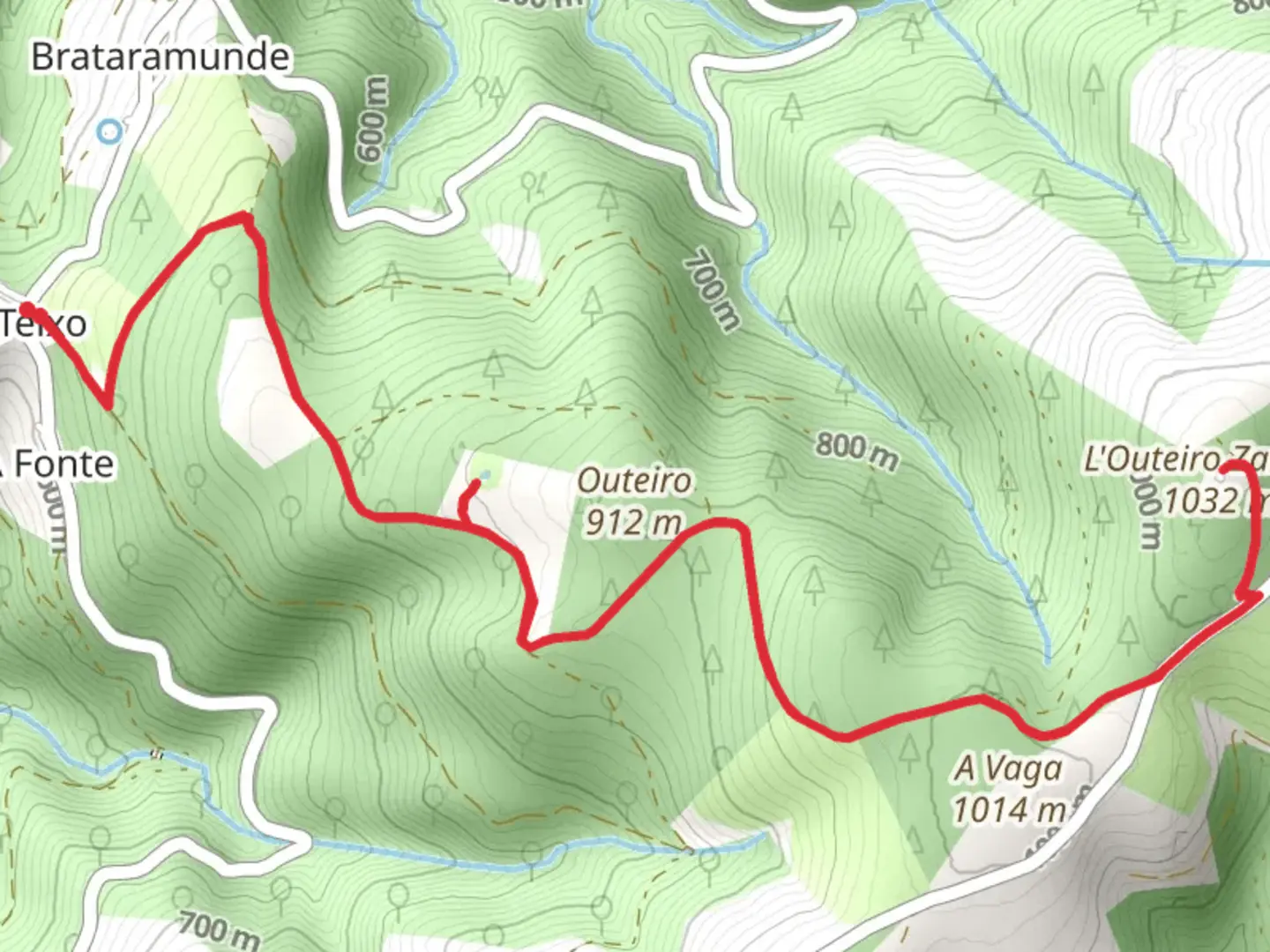 An image depicting the trail Ouroso Route and its surrounding area.