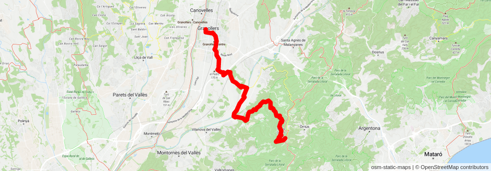 Granollers Path PR C 36 stage 2 Map