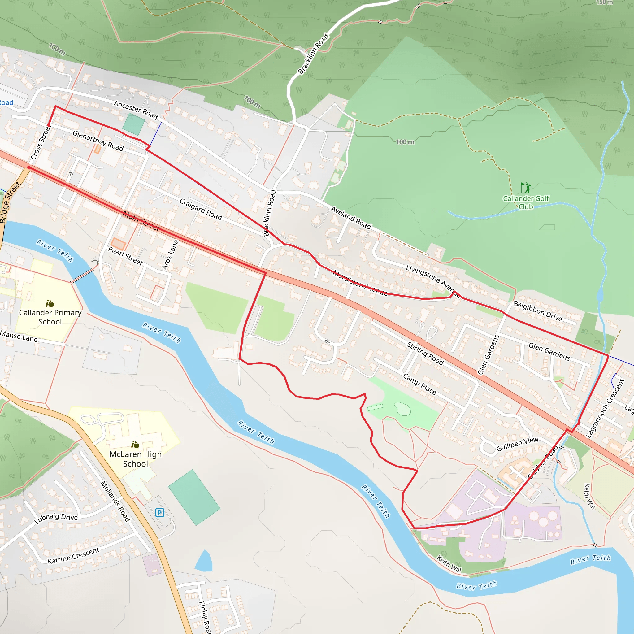 The Glacier Trail mobile static map
