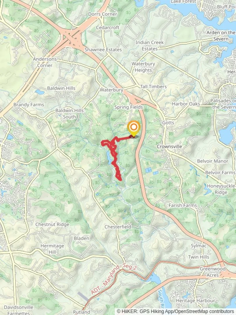 Bacon Ridge, Brick Trail and Straw Loop Trail Anne Arundel County