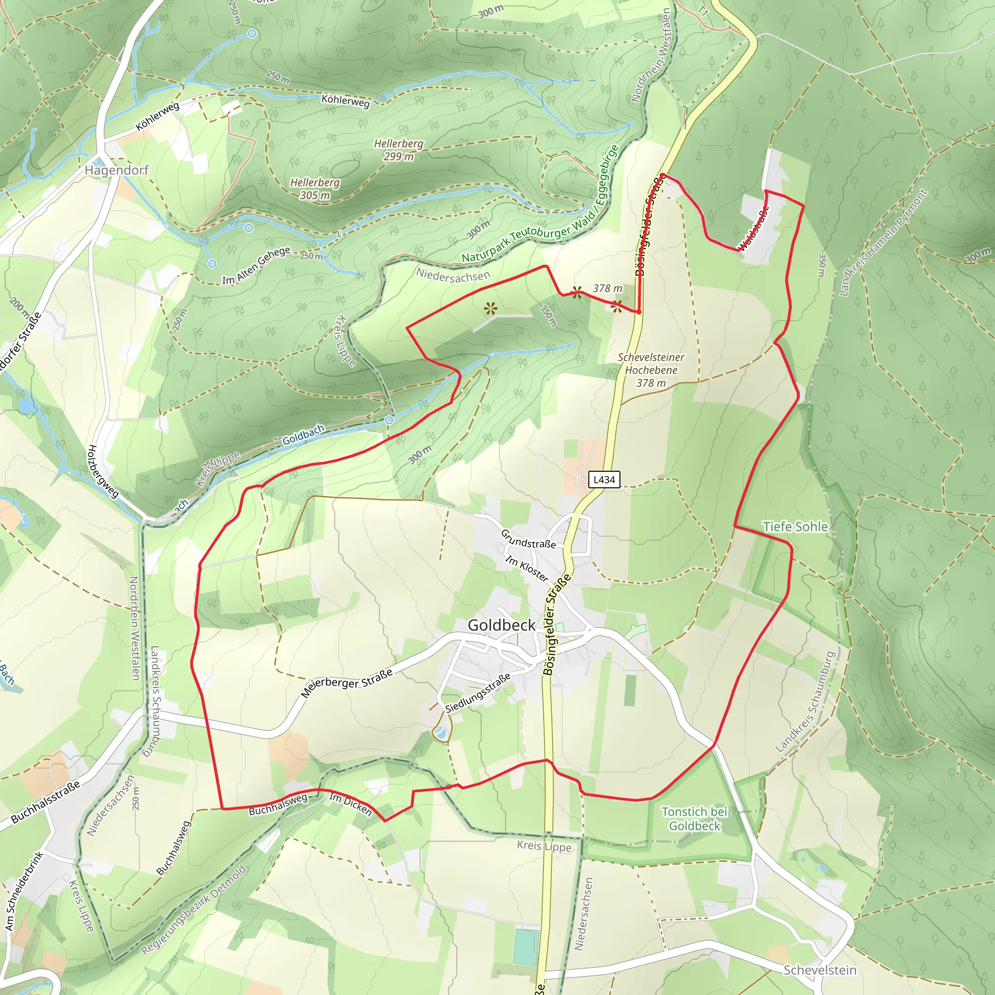 Goldbeck Loop mobile static map