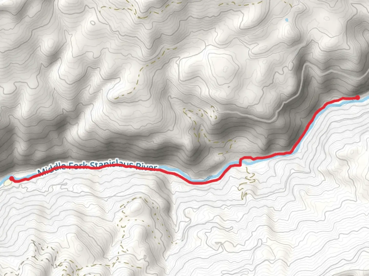 An image depicting the trail Beardsley - Sand Bar Trail and its surrounding area.