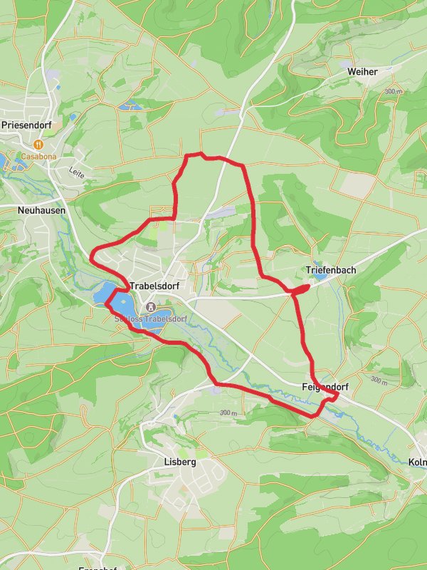 Inselweiher via Rundweg Lisberg