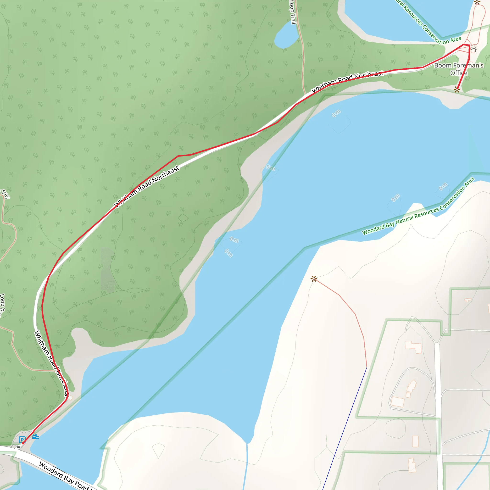 Woodard Point Park Walk mobile static map