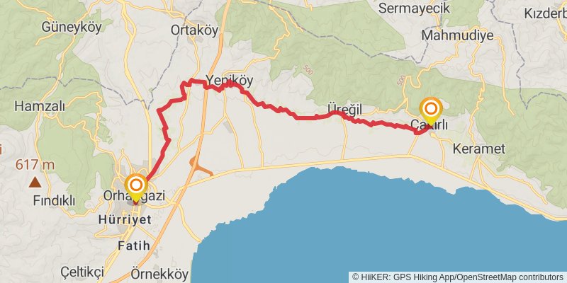 Sufi Trail stage 5 Map