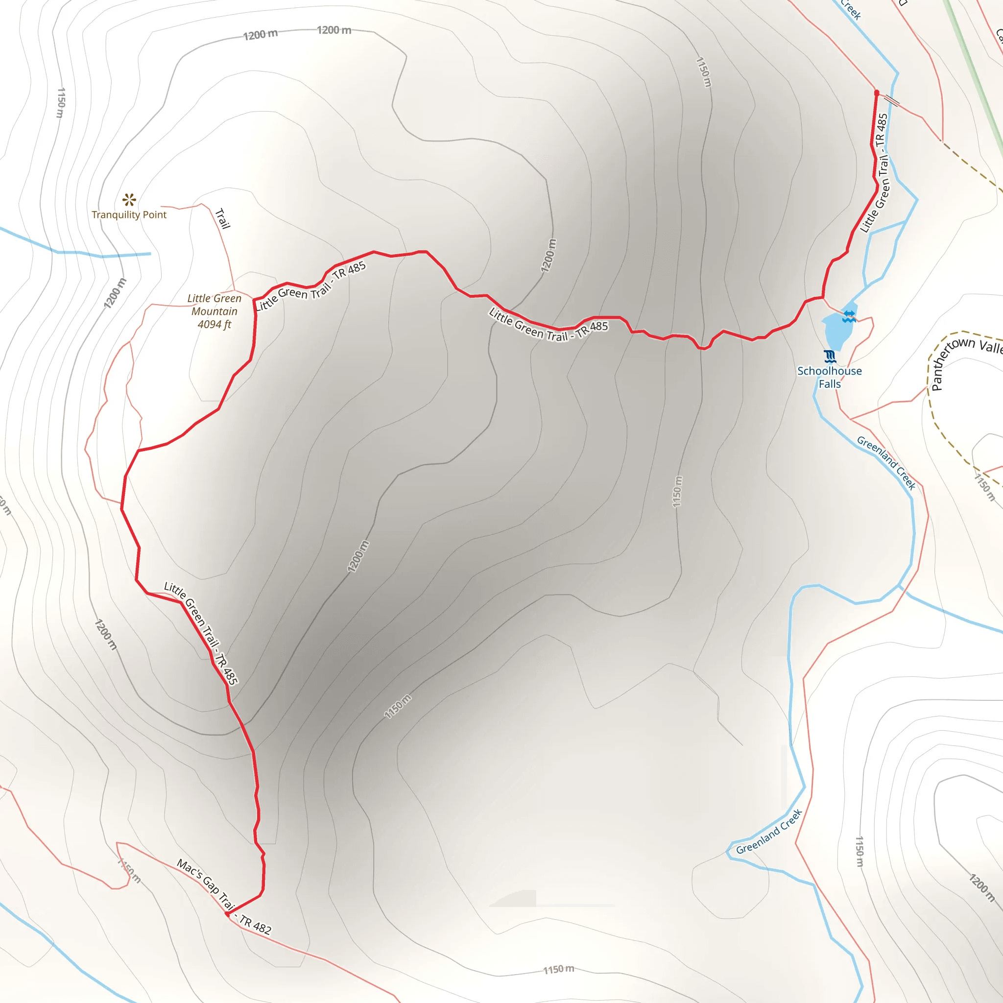 Little Green Trail mobile static map