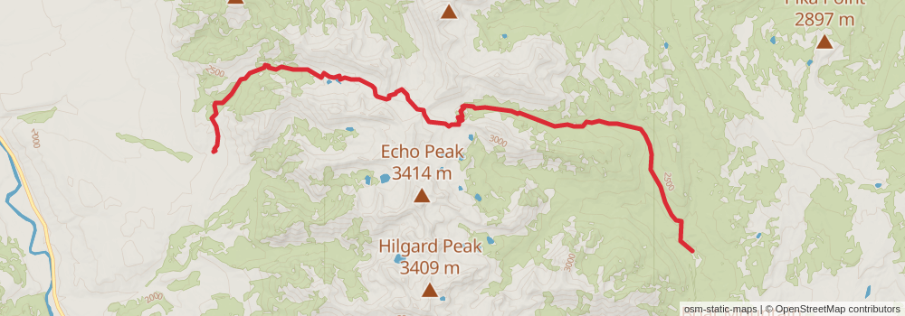 American Perimeter Trail - Rocky Mountains Primary stage 80 Map