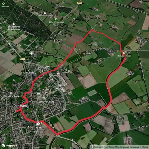 Linderbeek via Den Ham - Groene Route