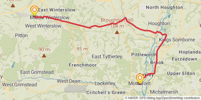 Monarch's Way stage 39 Map