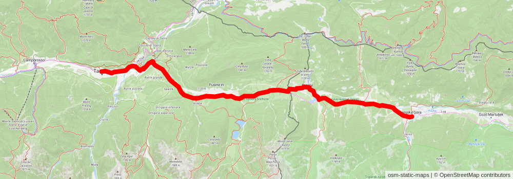 Juliana Trail stage 16 Map