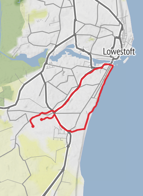 Waveney Running mobile static map