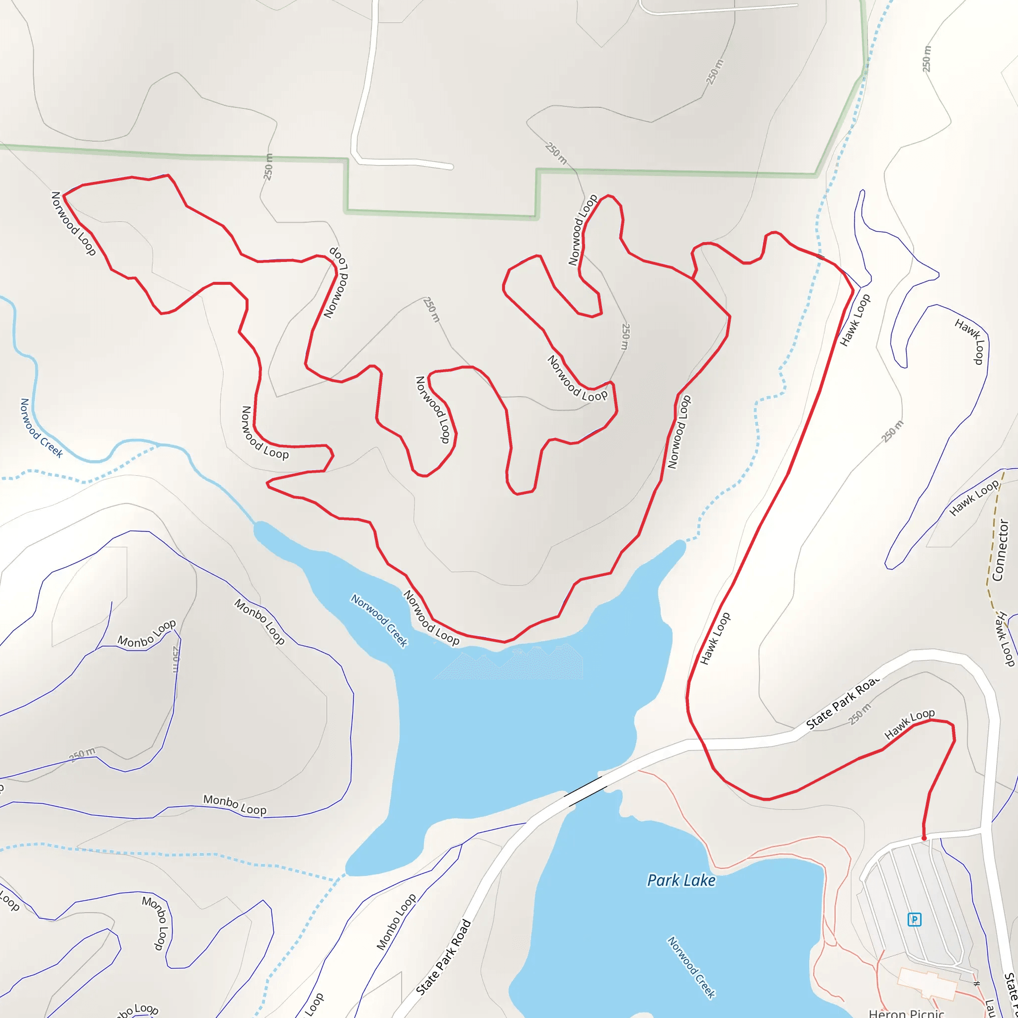 Norwood Loop mobile static map