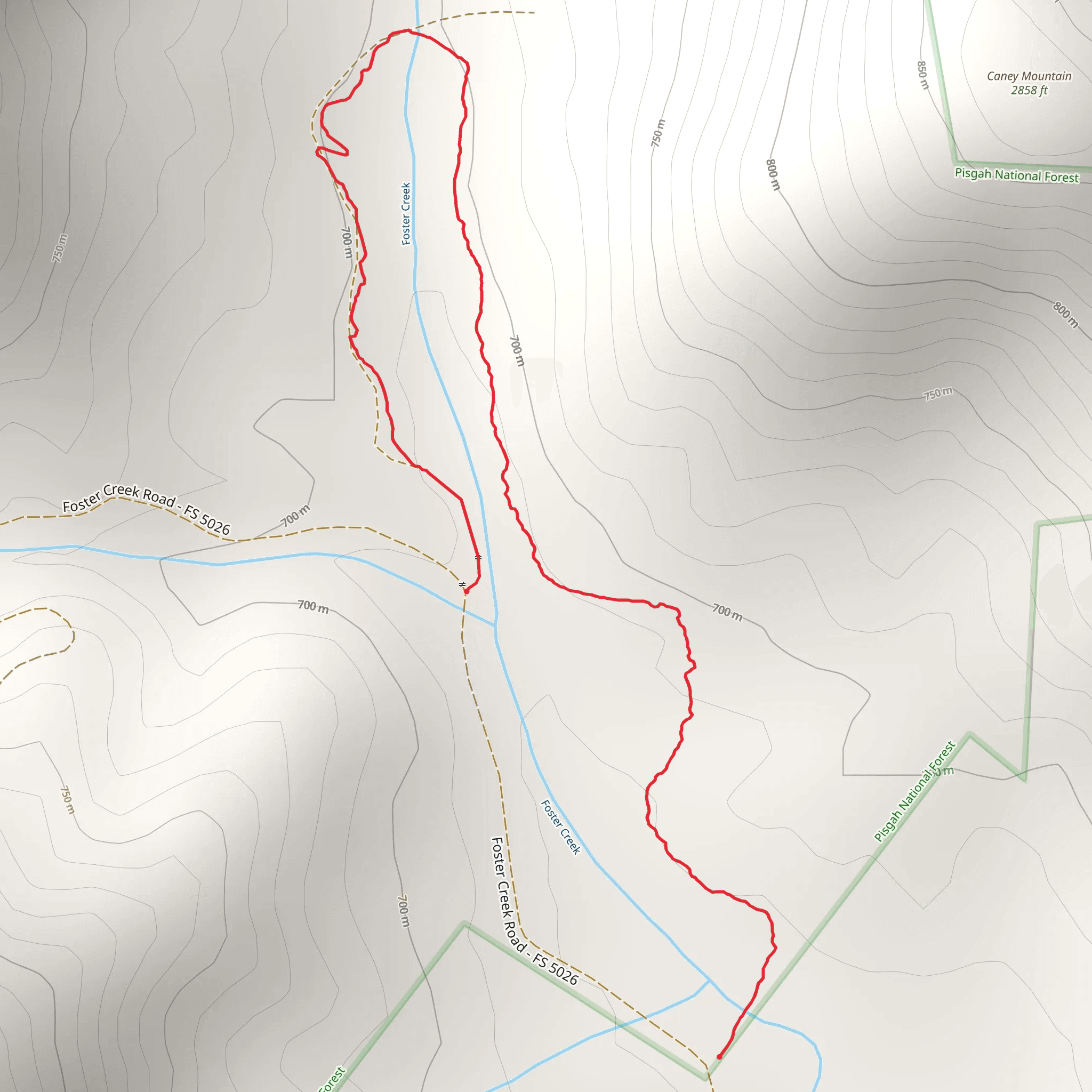 Foster Fields Trail mobile static map