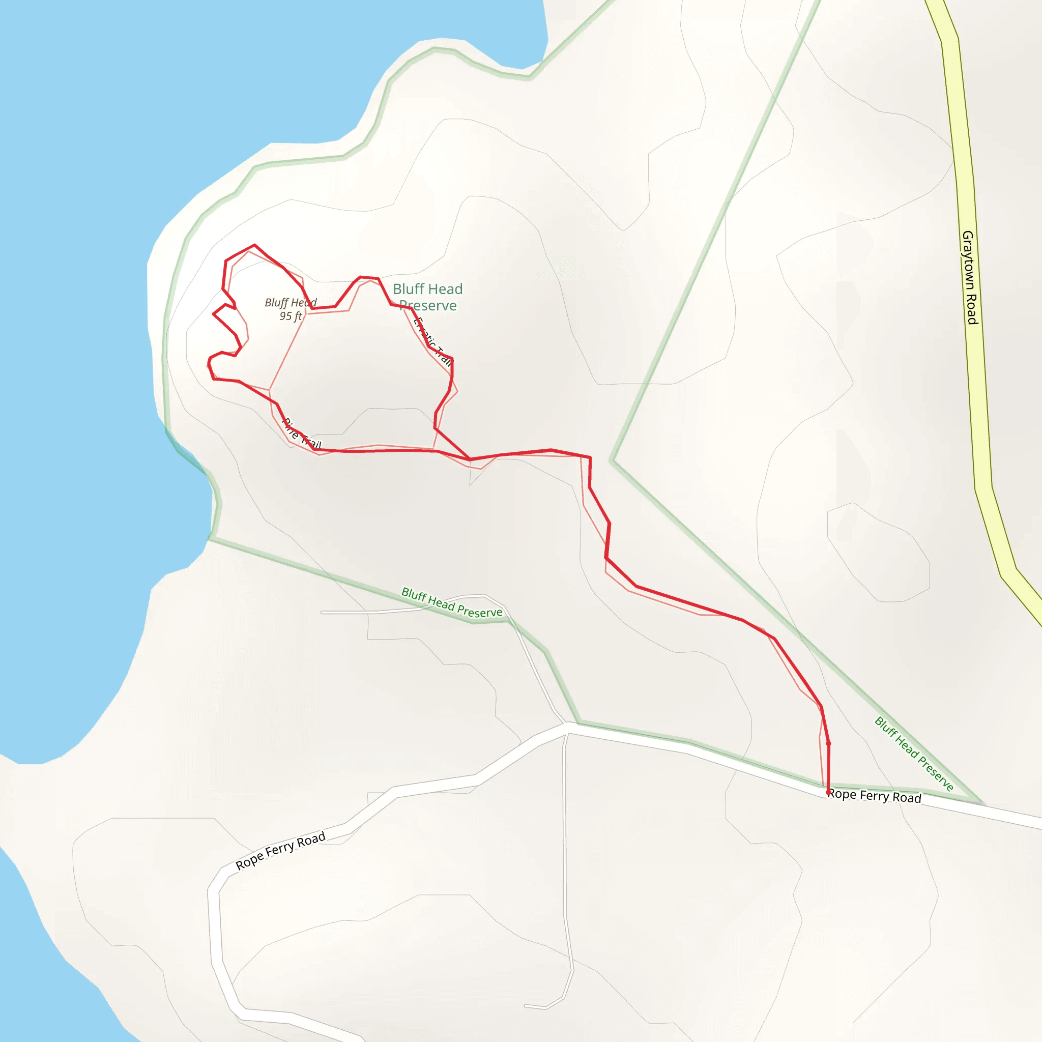 Bluff Head Loop mobile static map