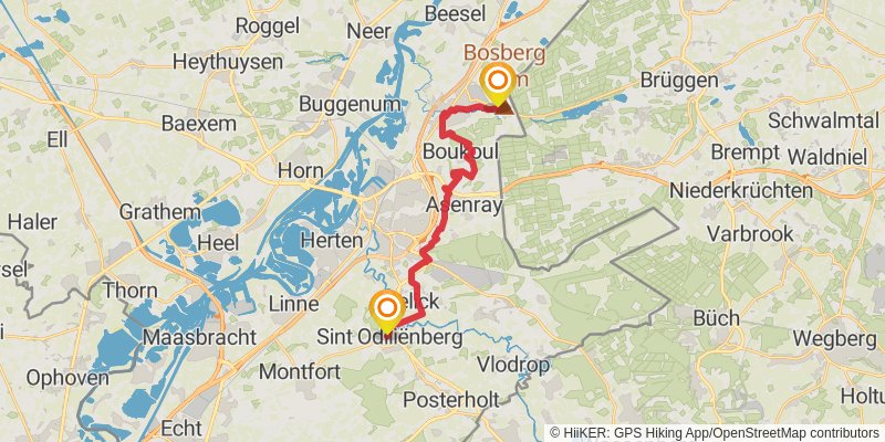 Pieterpad 2 stage 9 Map