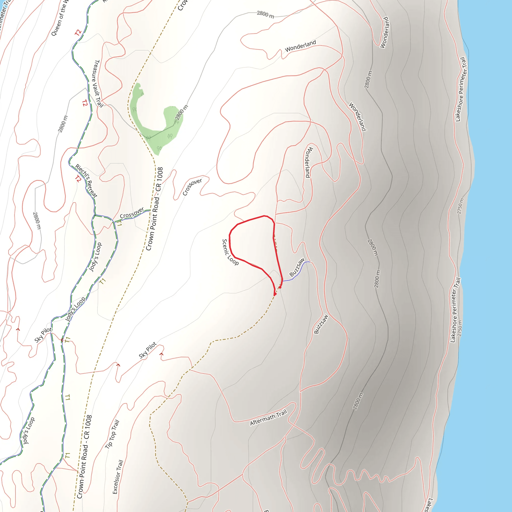 Scenic Loop Trail mobile static map