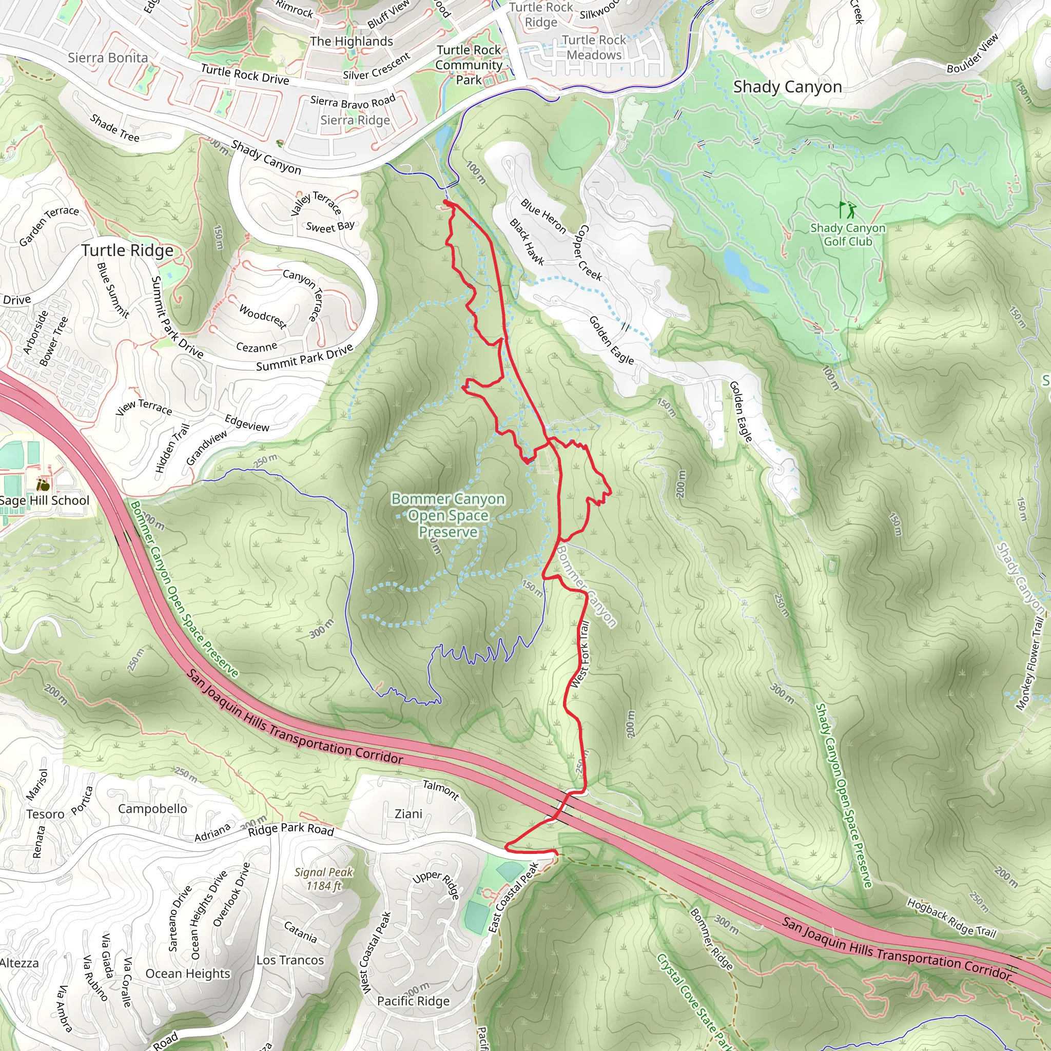 Bommer Meadow - Bommer Pass - Nature Loop and West Fork Loop Trail mobile static map