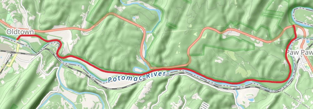 American Discovery Trail - Maryland and Washington DC stage 21 Map