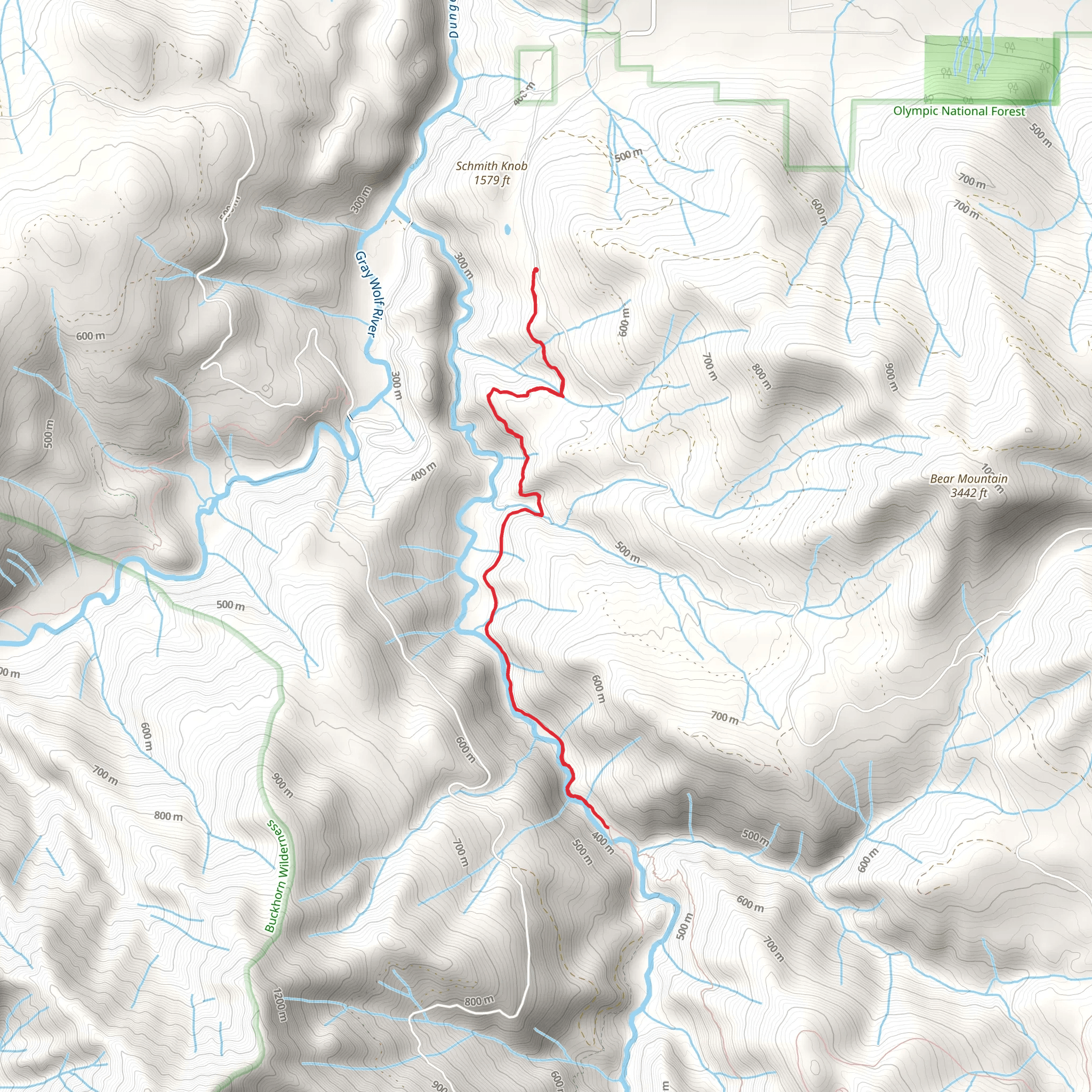 Gold Creek Extension Trail mobile static map