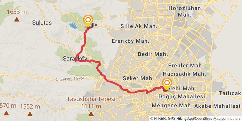Sufi Trail stage 40 Map