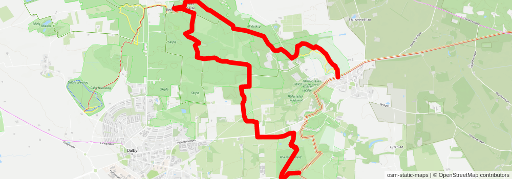 Skåneleden 2 alt 3 Map