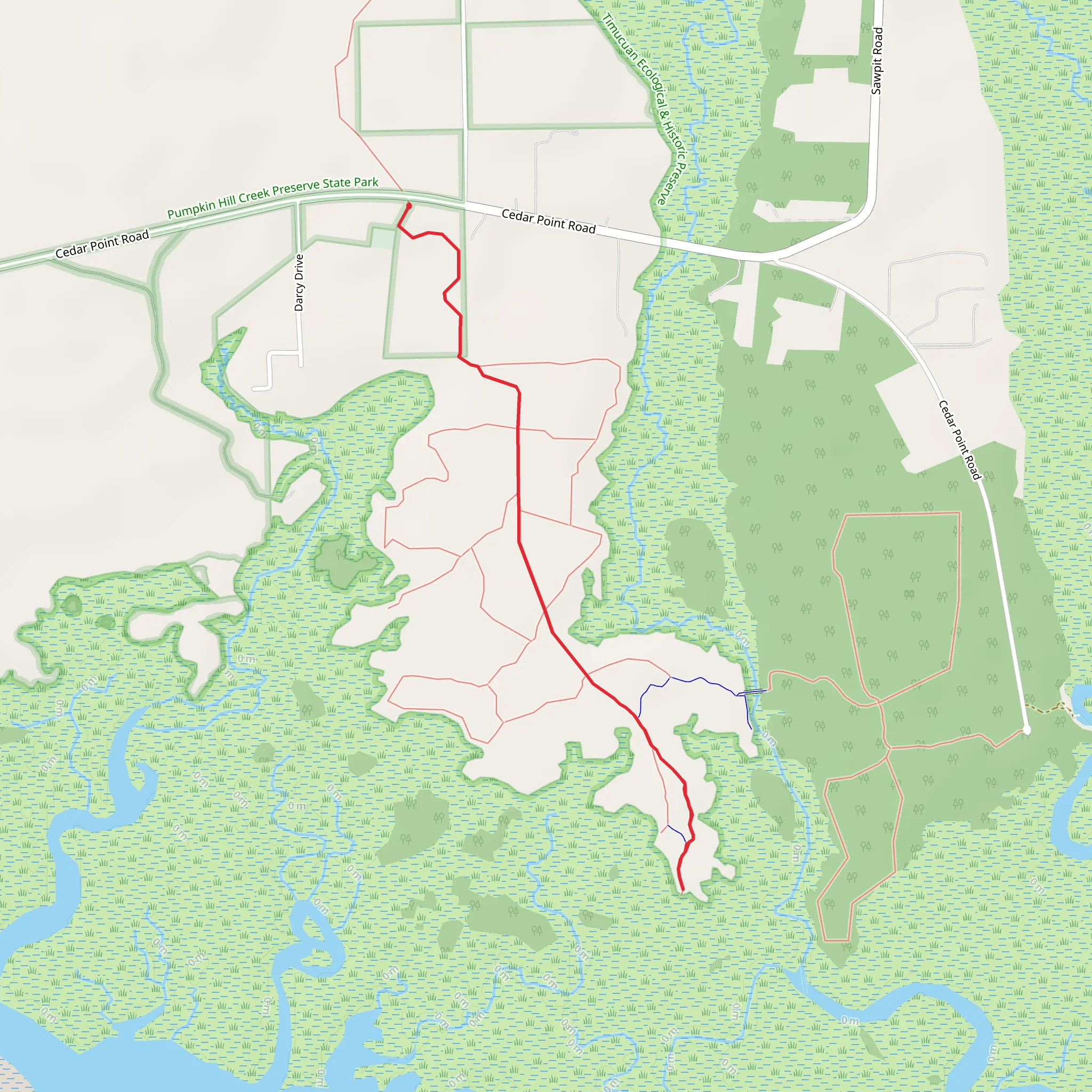 Swamp Walk mobile static map