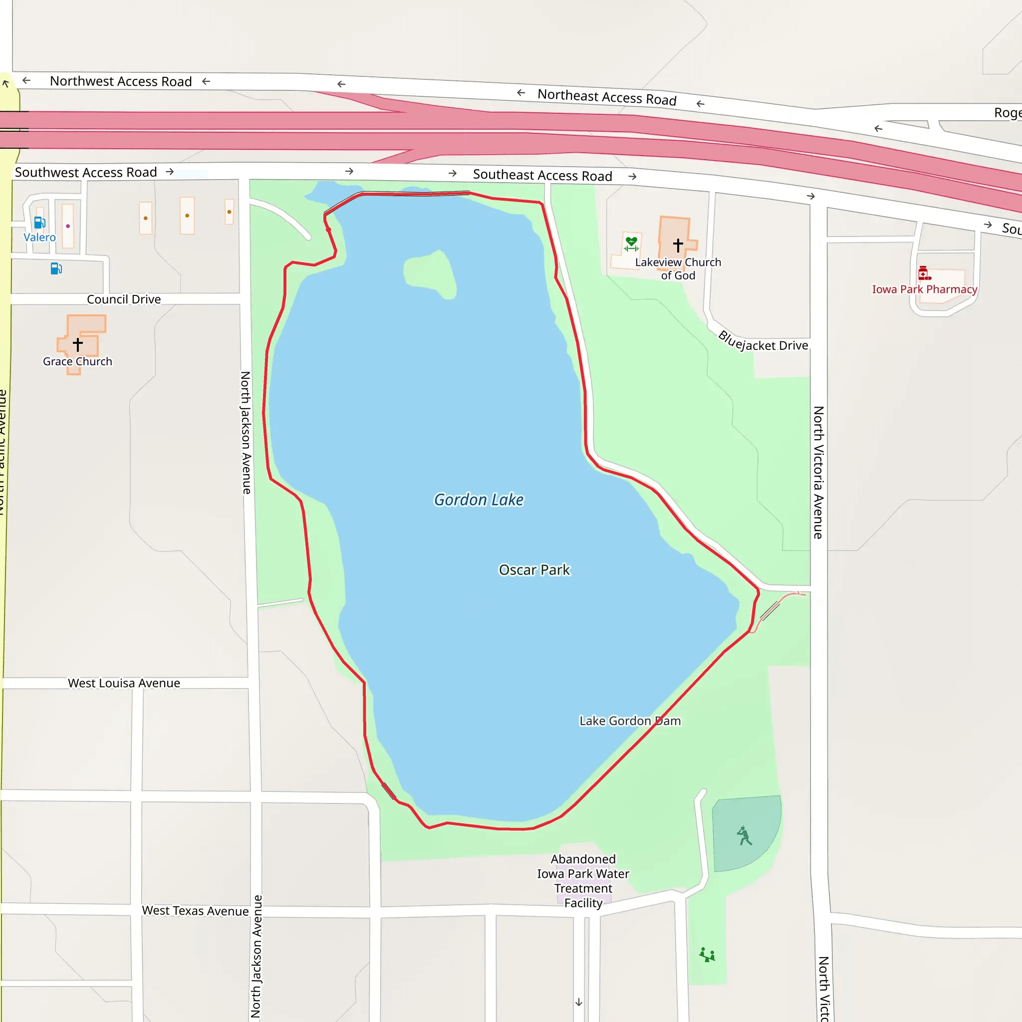 Gordon Lake Loop mobile static map