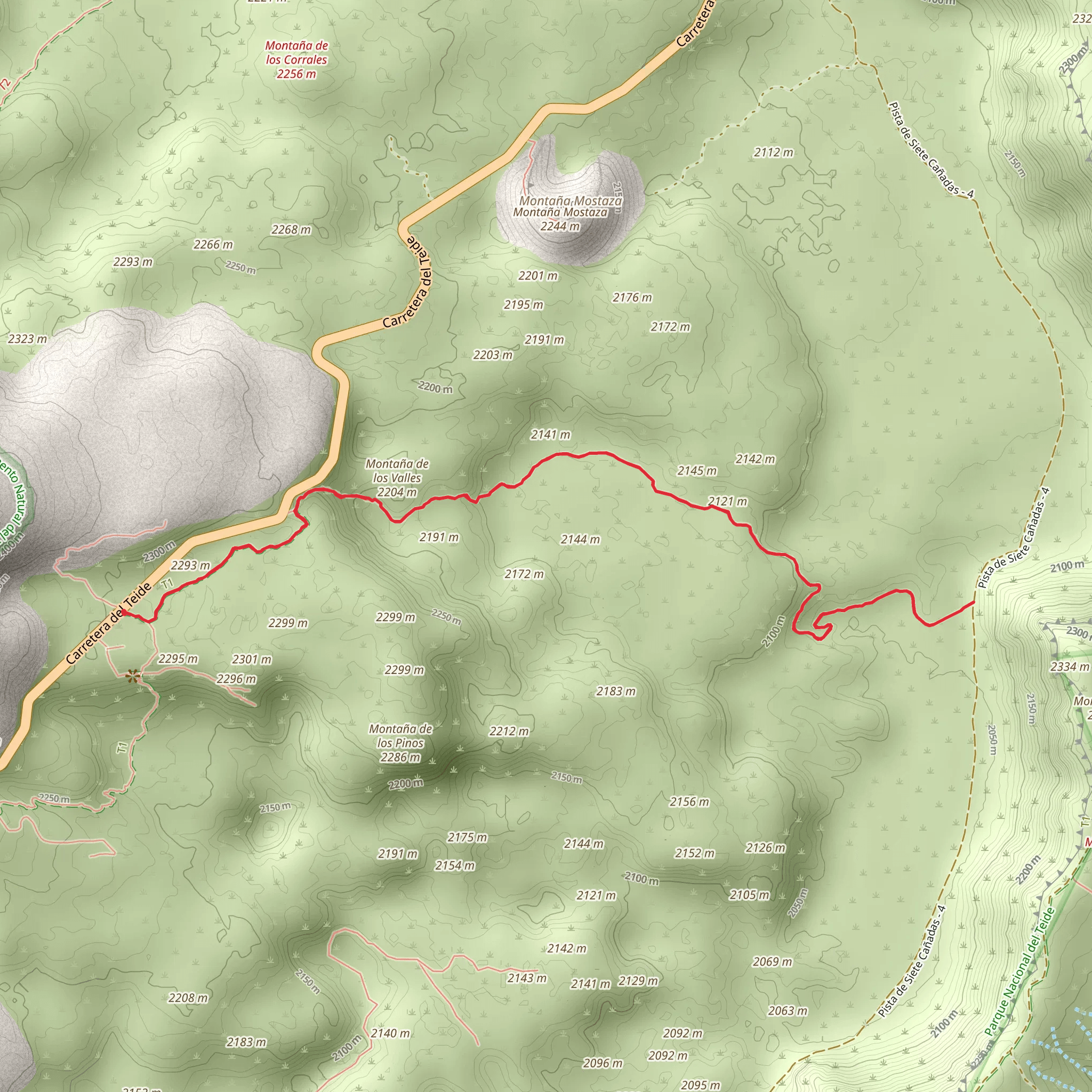 Los Valles mobile static map