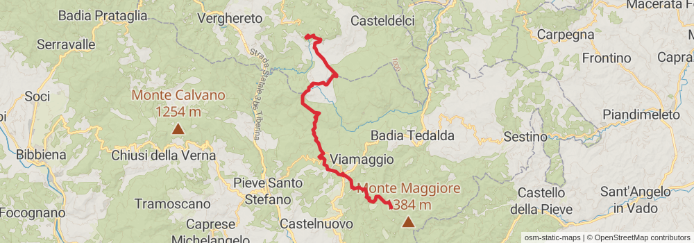 Sentiero Italia - Apennines Section stage 25 Map
