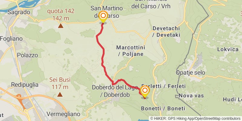 Alpe - Adria Trail alt 9 Map