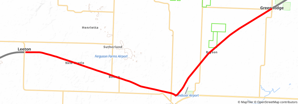 American Discovery Trail South Route stage 158 Map