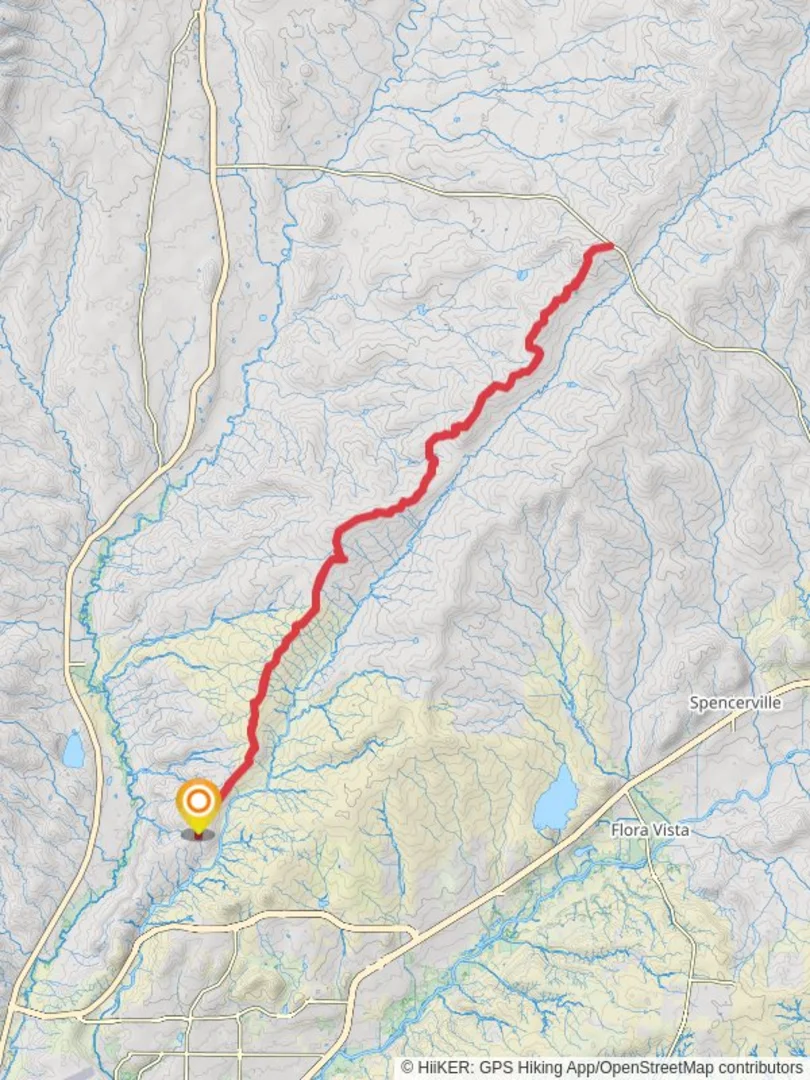 An image depicting the trail Road Apple West Walk and its surrounding area.