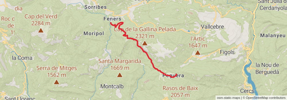 GR 107 Route of the Cathars stage 2 Map