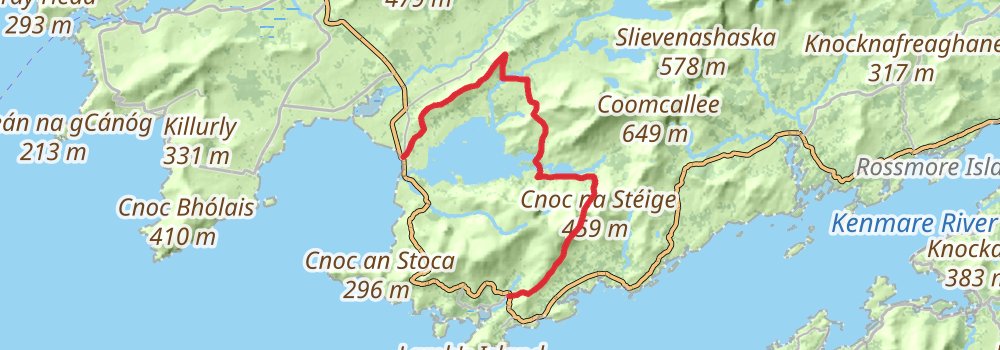 Kerry Way 9-Day Challenging Tour (Hillwalk Tours) alt 5 Map