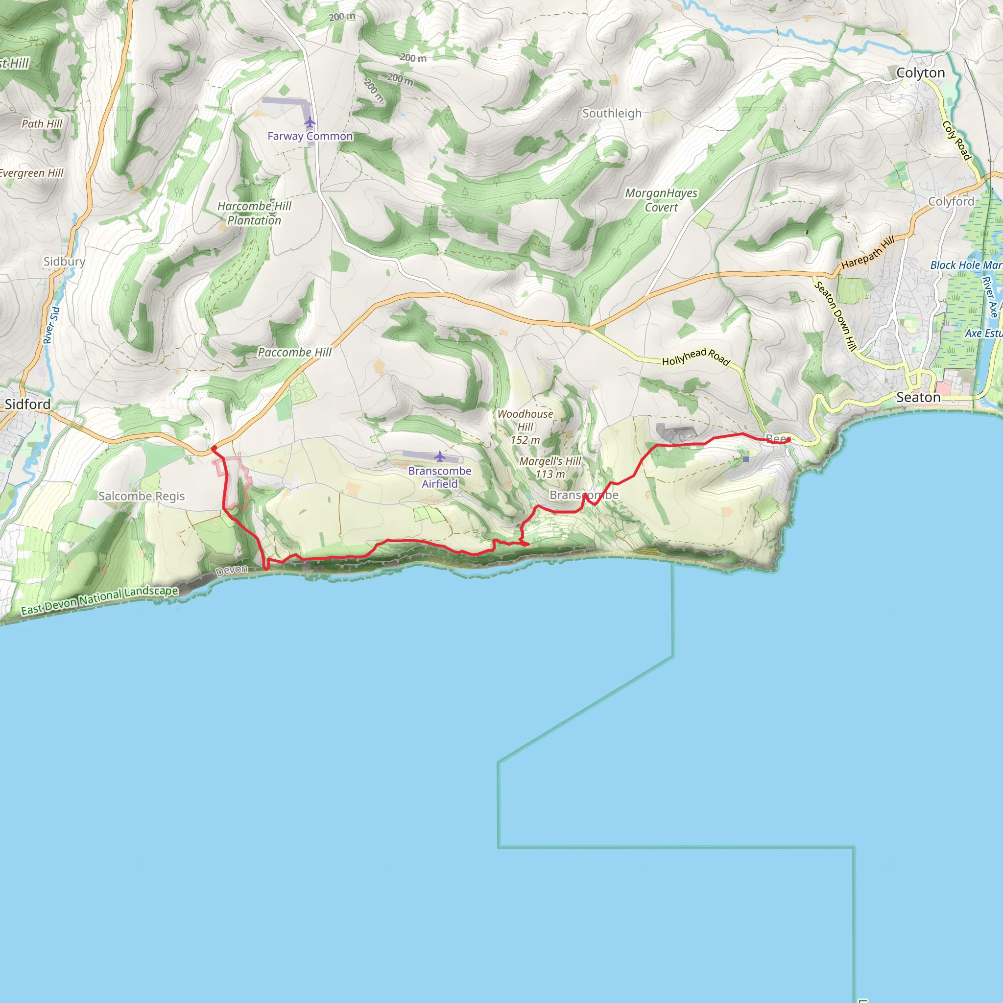 The Masons Trail mobile static map