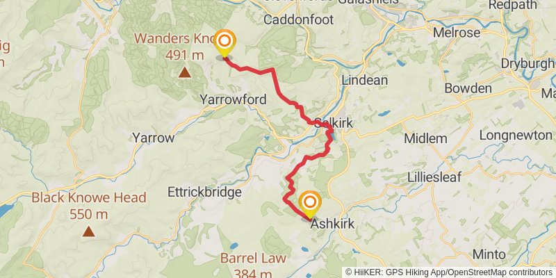 St Wilfrid's Way stage 8 Map