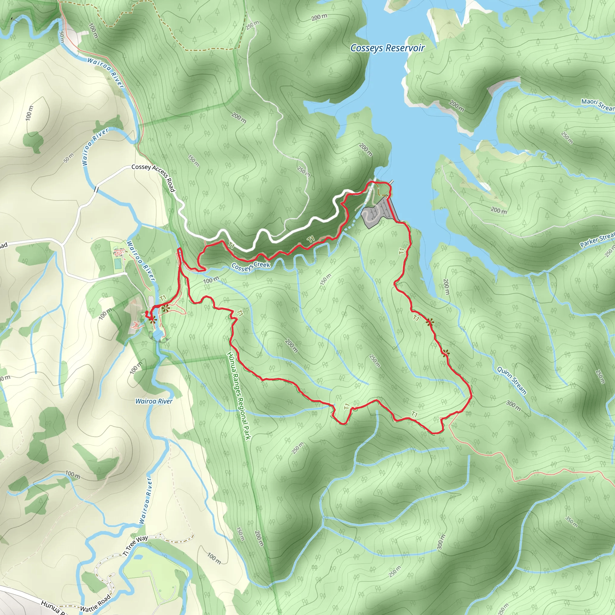 Massey Cossey Loop Track mobile static map