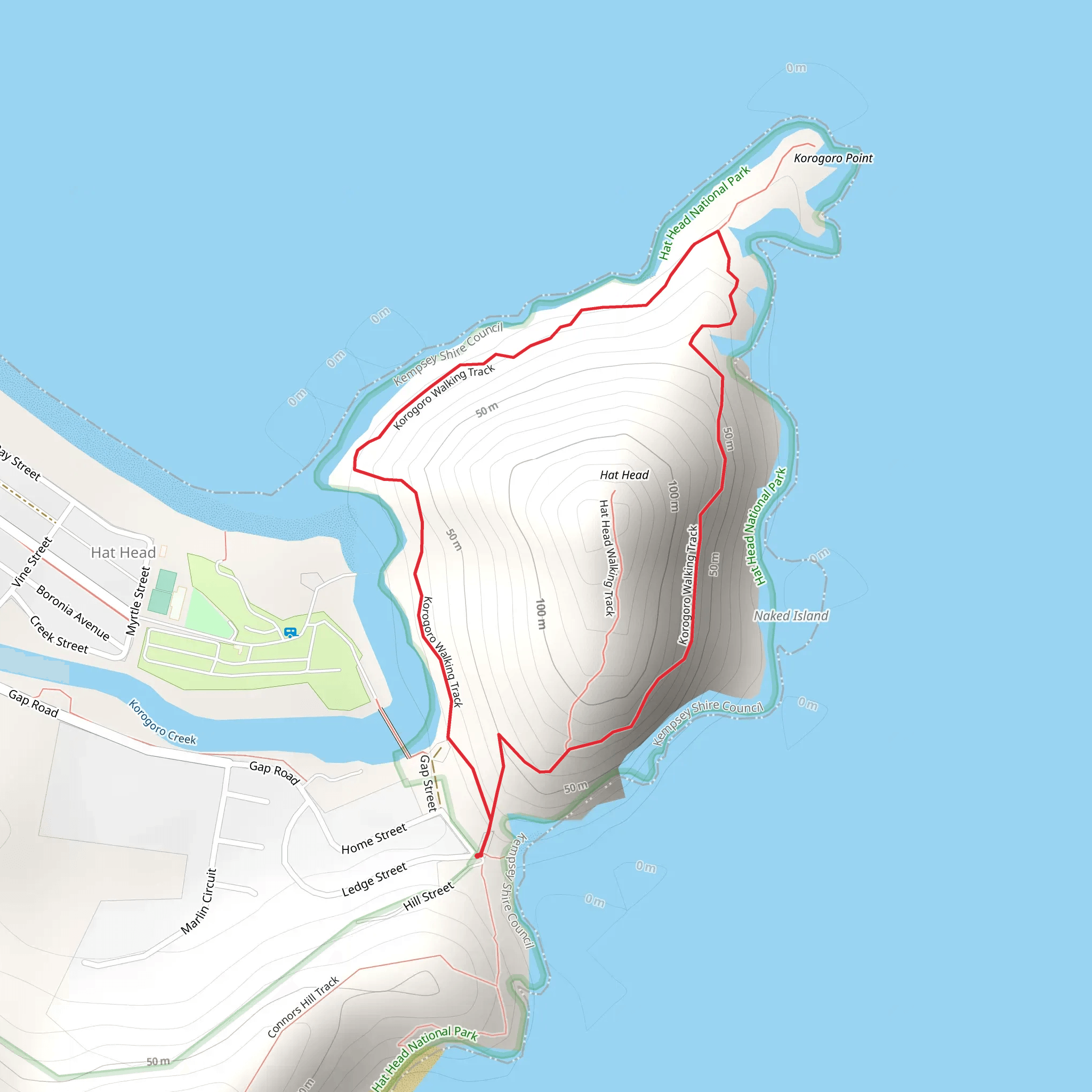 Korogoro Track mobile static map