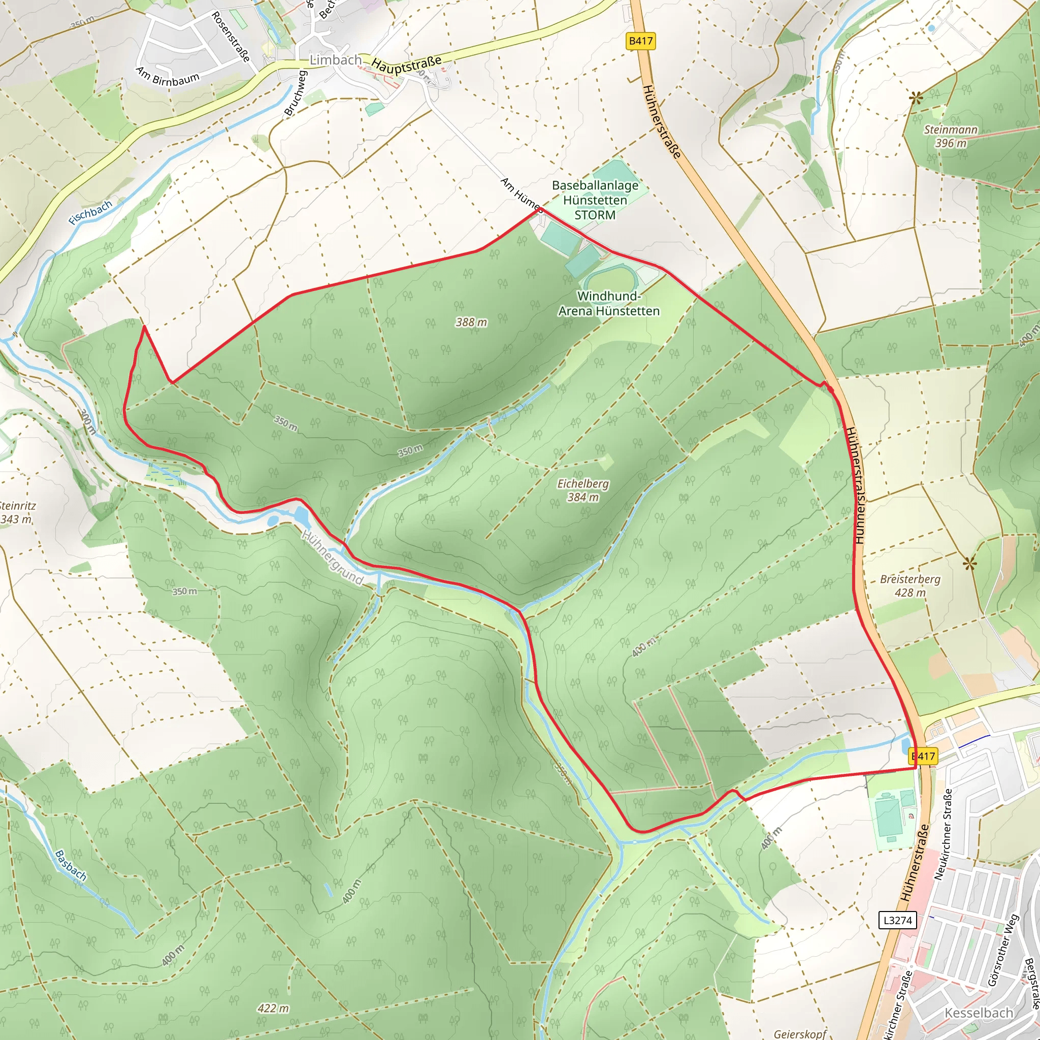 Eichhoernchen and Rundwanderweg Erlenblatt mobile static map