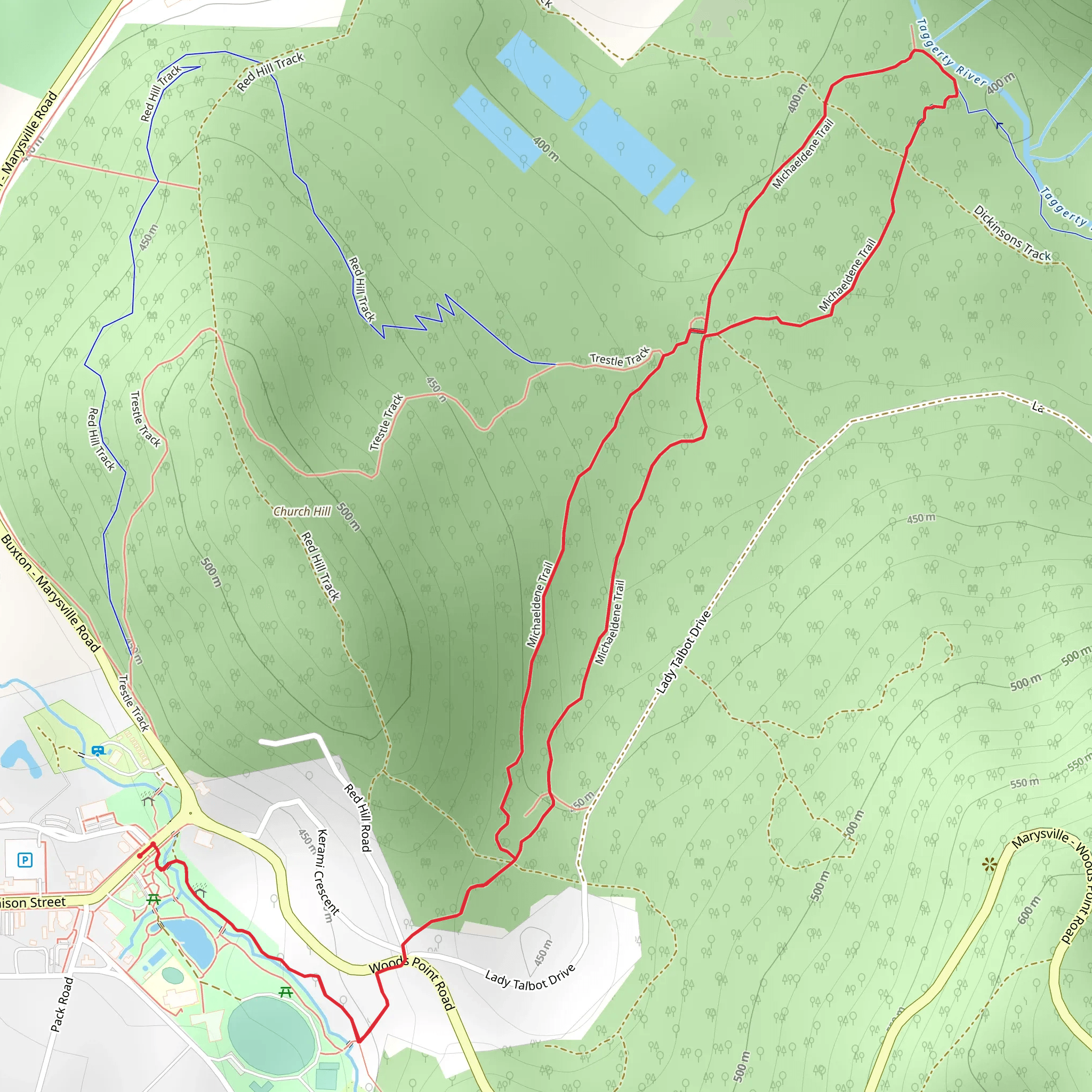 Michaeldene Trail mobile static map