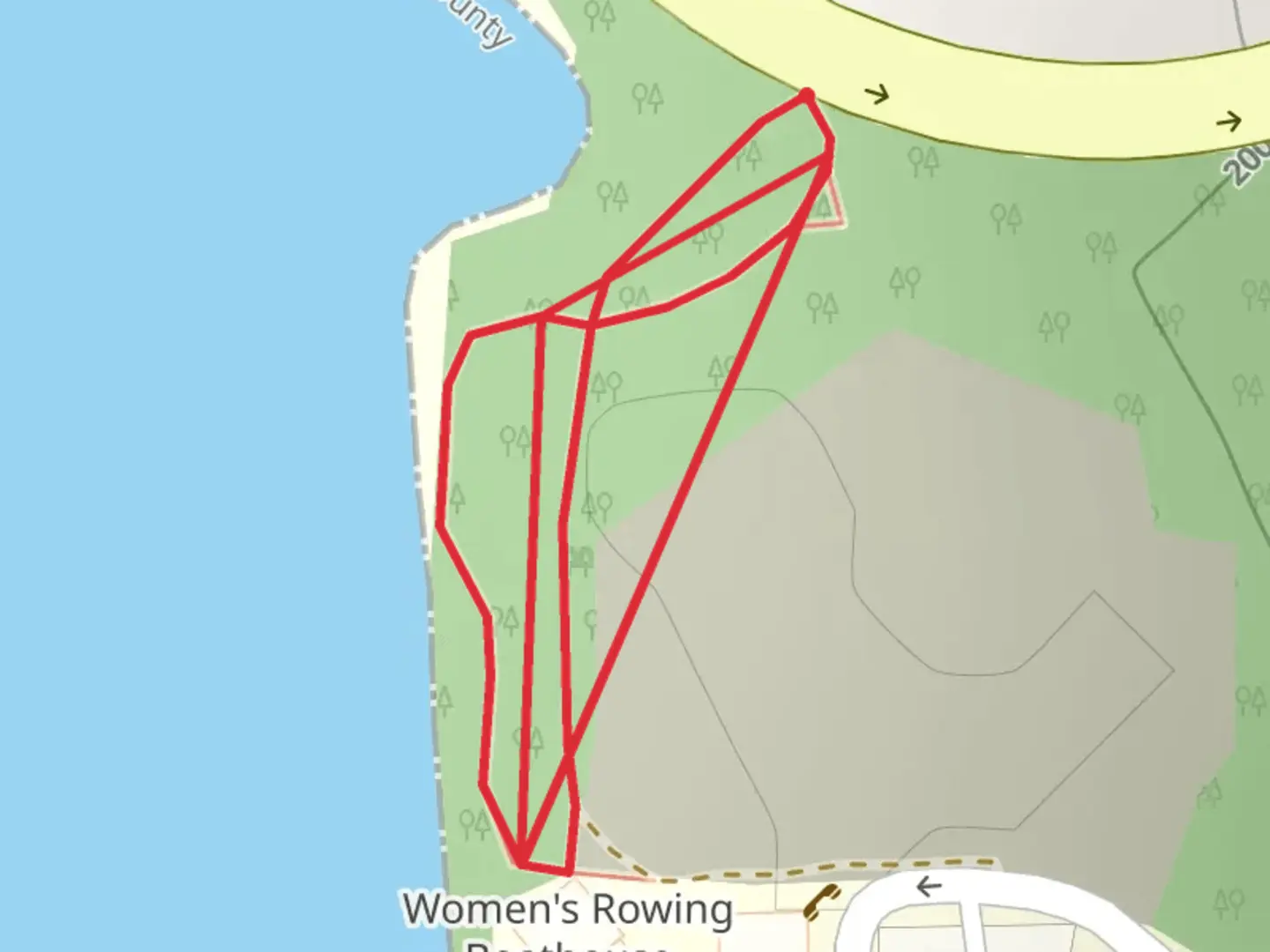 An image depicting the trail Pendleton Road Loop and its surrounding area.