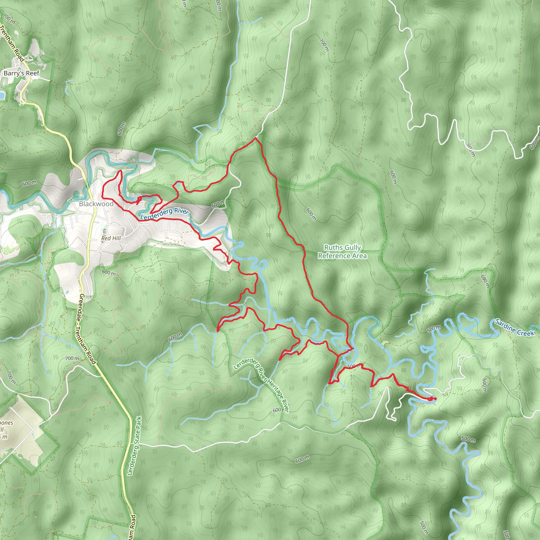 Blackwood Circuit mobile static map