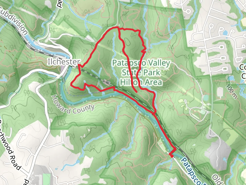 Grist Mill - Sawmill Branch - Buzzards Rock Loop Trail