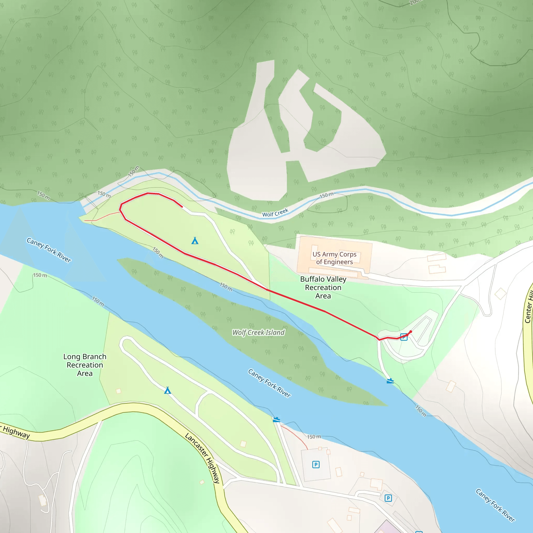 Buffalo Valley Recreation Area mobile static map