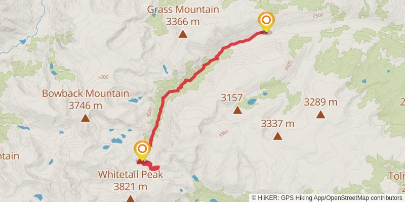 West Fork Trail stage 3 Map