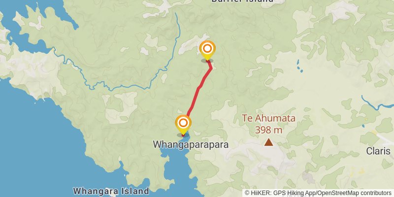 Aotea Track spur 1 Map