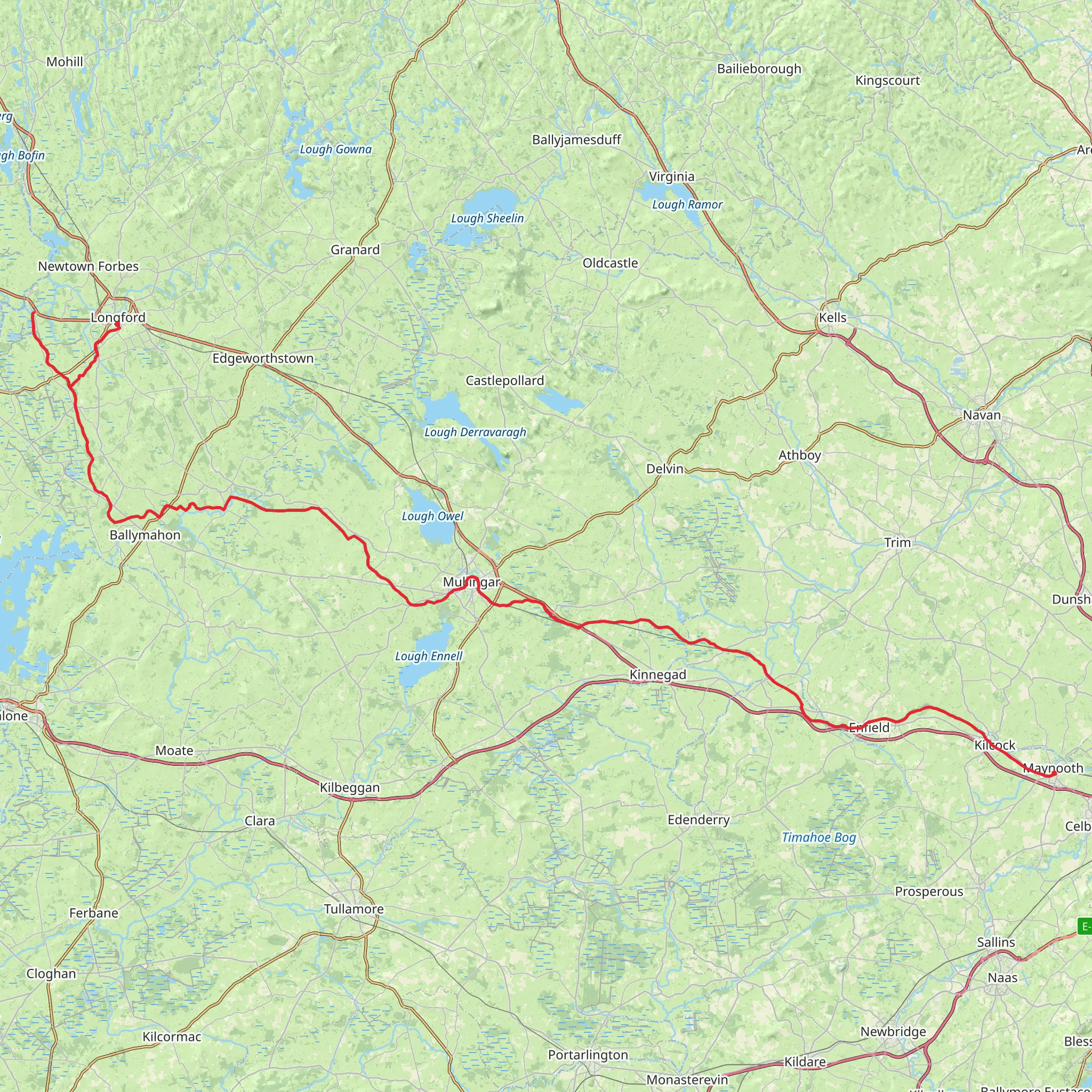 Royal Canal Greenway mobile static map