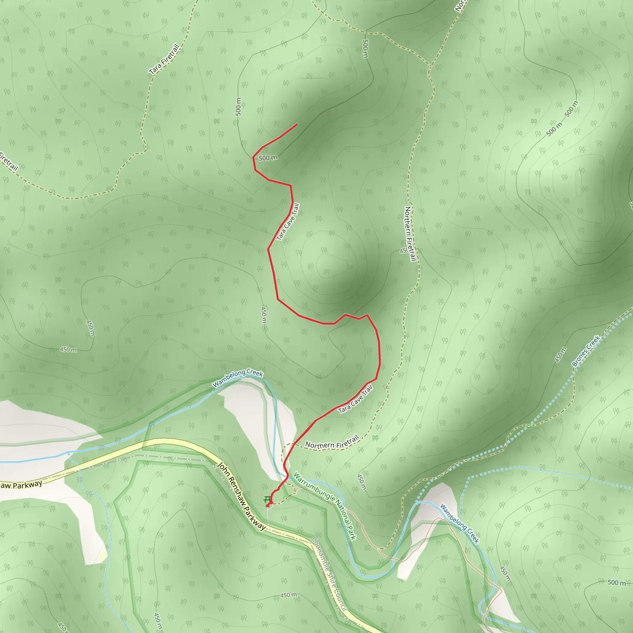 Tara Cave Trail mobile static map